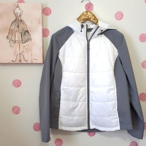 Free Tech Puffer Hooded Jacket Large 12-14